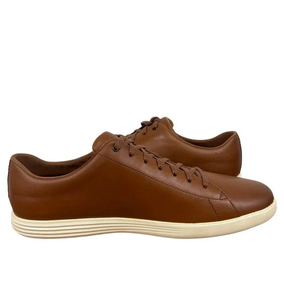Cole Haan Men's Grand Crosscourt II Sneaker Cognac Brown Leather Casual Sz 13 - Picture 4 of 12
